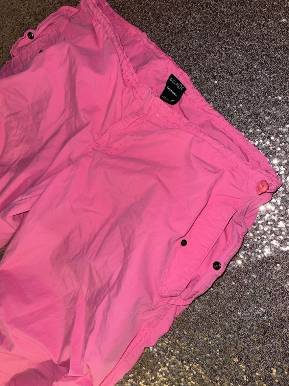 Bubblegum Pink Cargo-Style Jogger Pants - Picture 2 of 6